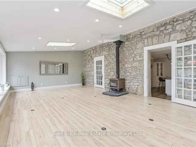 Elora Commercial Zoning Century Home: 6 Beds, 4 Baths, Airbnb, Pool, Sauna