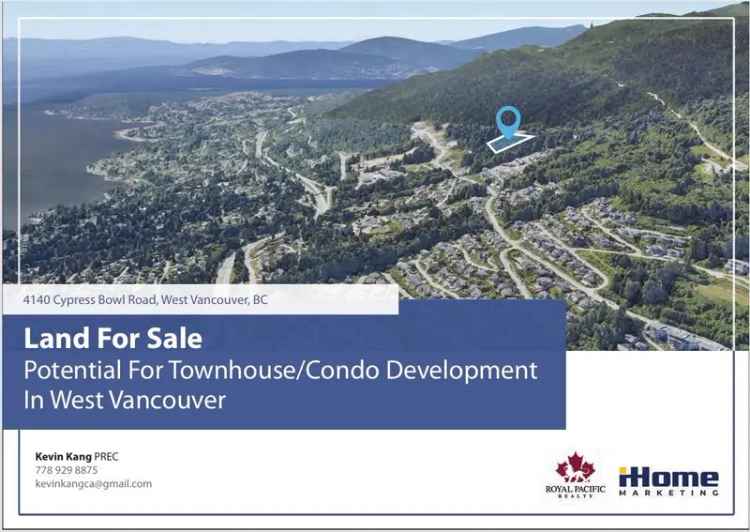 Land for Sale West Vancouver Development Opportunity Cypress Village