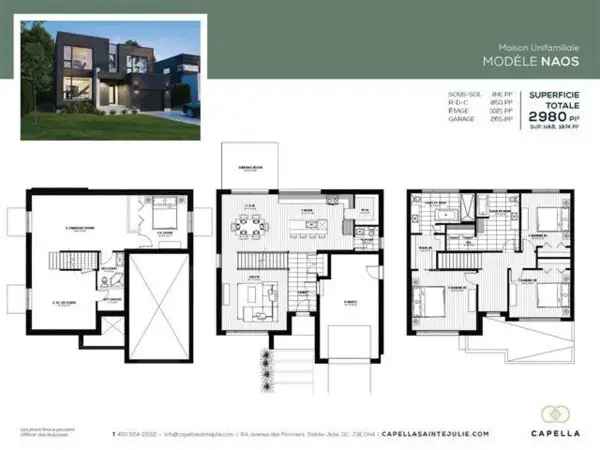 Two Storey Home for Sale Montérégie Modern Elegance 3 Bedrooms