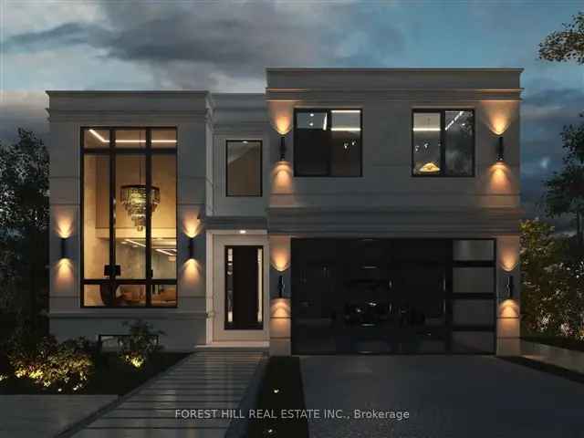 Ravine Lot with Building Permits: 5000 Sq Ft Modern Home Opportunity