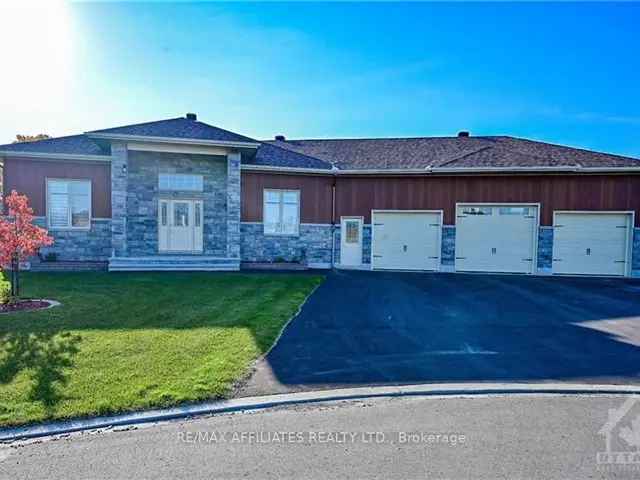 Custom Bungalow with 3 Car Garage & River Views