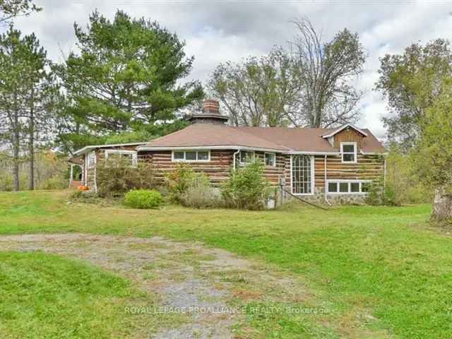 Rustic Log Home on 47.4 Acres with Updated Systems