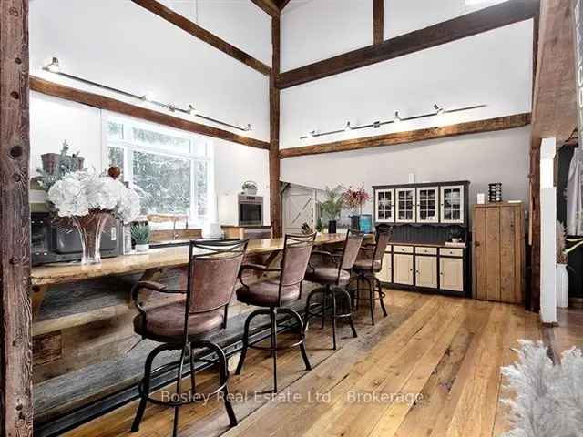 6000 sq ft Post and Beam Barn on 2 Acres Georgian Bay