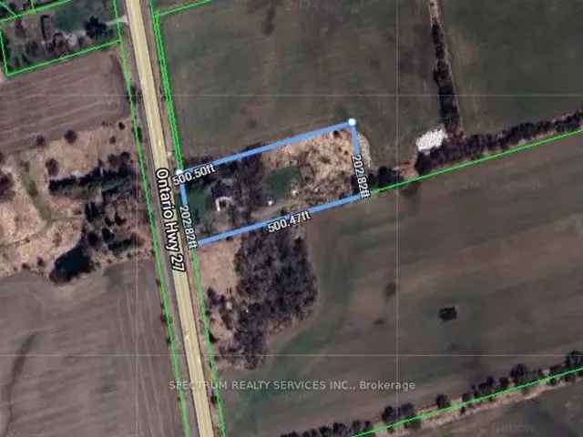 2.2 Acres South of King Road Highway 27