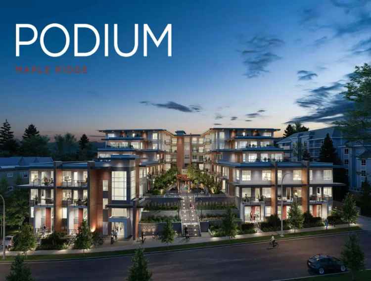 2 Bedroom Condo in Maple Ridge Modern Community 2 Parking Stalls