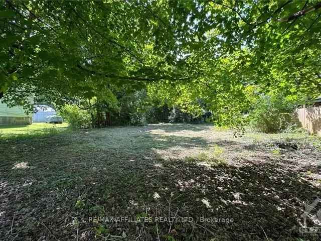 Charming Merrickville Lot Build Your Dream Home