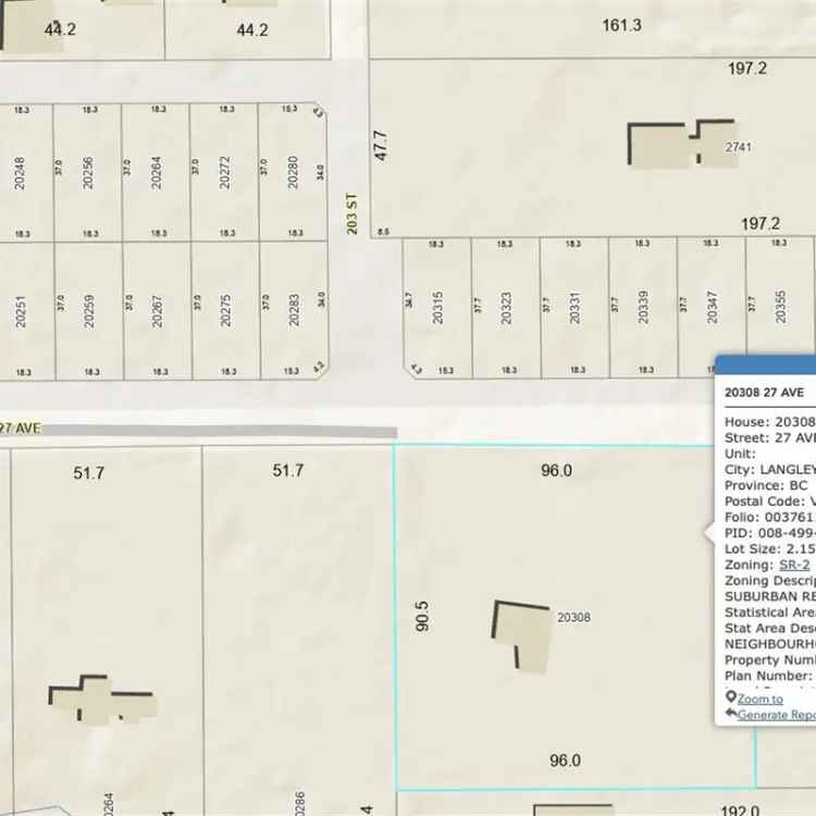 2.15 Acre Property in Brookswood with High Development Potential