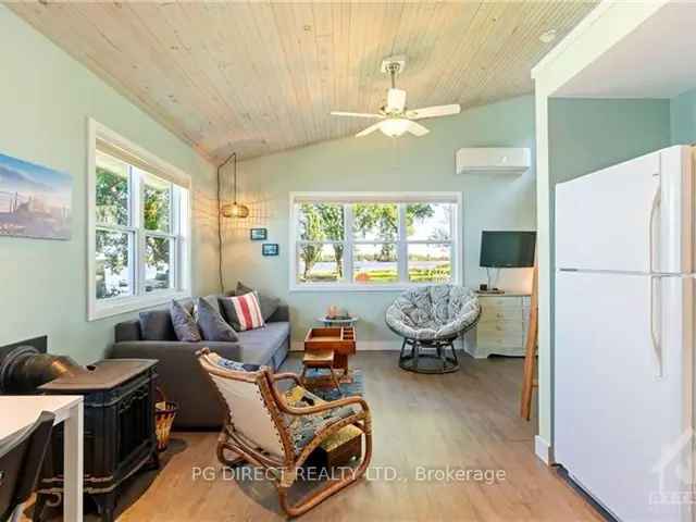 Rideau River Cottage: Turnkey 1-Bedroom Retreat with Stunning Views