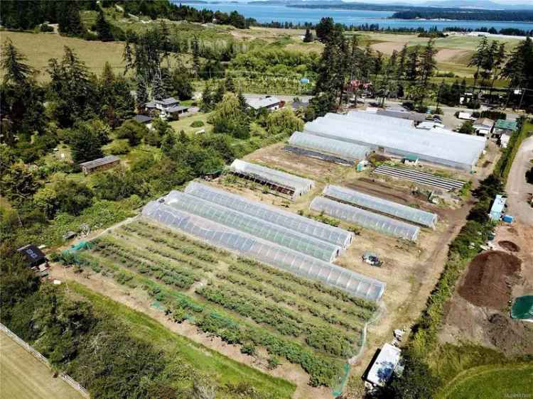 4 Acres Organic Farmland Central Saanich A1 Zoned