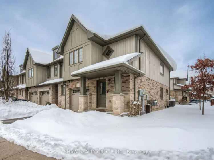 Spacious Cambridge End Unit Condo with Green Space Views