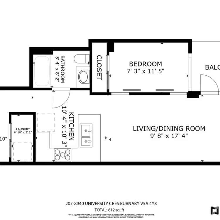 1 Bed + Den Condo for Sale at Terraces at the Peak SFU