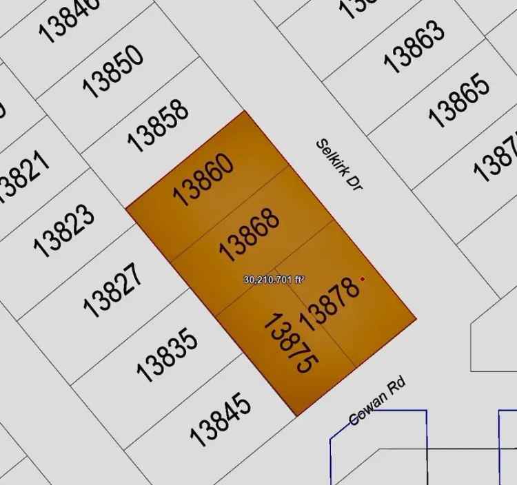 Bolivar Heights Land Assembly: 4 Properties, ~30000 Sq Ft