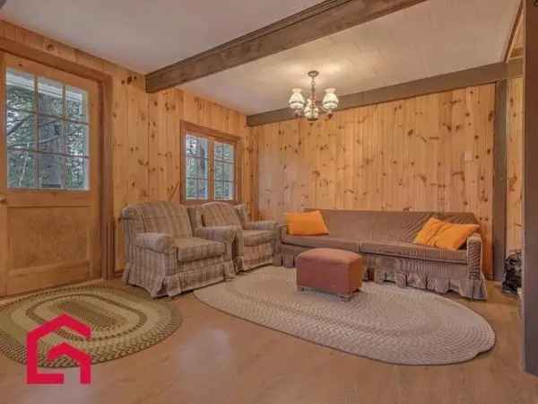 1.5 Storey House for Sale Lanaudiere Rustic Charm Wooded Land