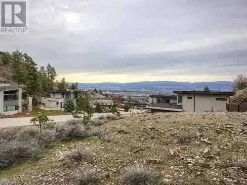 Kelowna Custom Home Lot Highpointe Gated Community