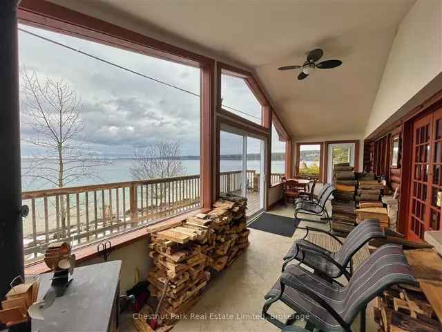 Georgian Bay Waterfront Log Cottage - 255ft Frontage