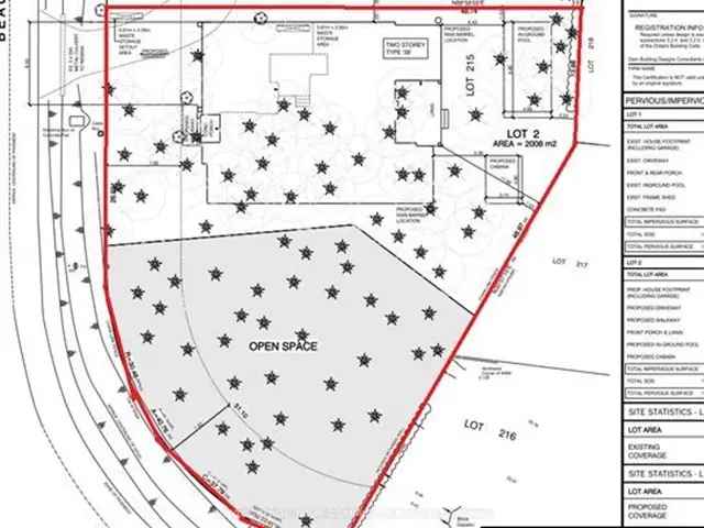 Building Lot 167ft x 157ft - Stunning Trees - Cul-De-Sac Location