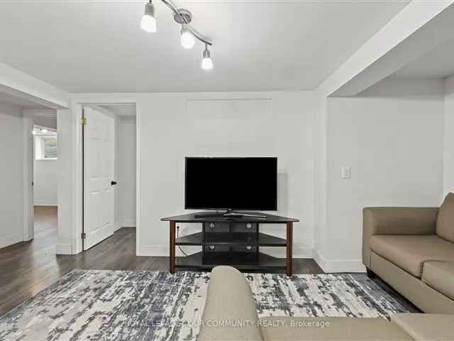 Cozy 3 Bedroom Basement Apartment with 2 Parking Spaces