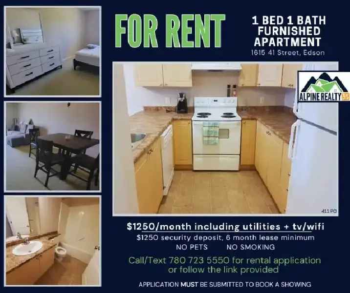 1 Bed 1 Bath Furnished Apartment - Utilities Included