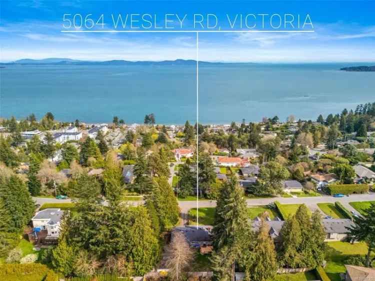 Cordova Bay Home Ocean Views Updated Kitchen 4 Bedroom Detached Garage