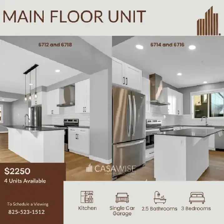 Rent Newly Built Main Floor Units in Blatchford with Modern Features