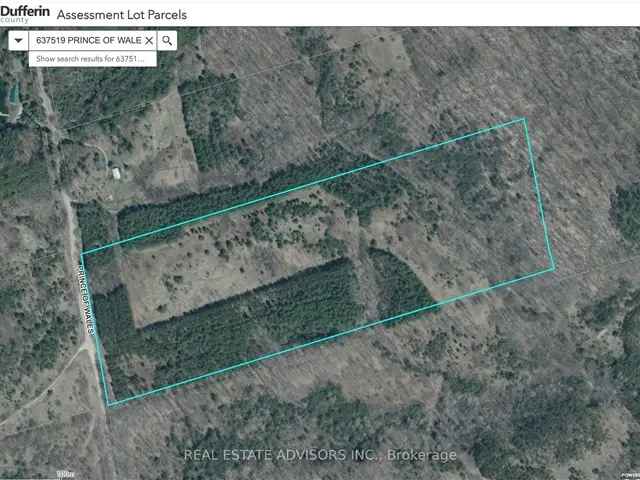 Land For Sale in Mulmur, Ontario