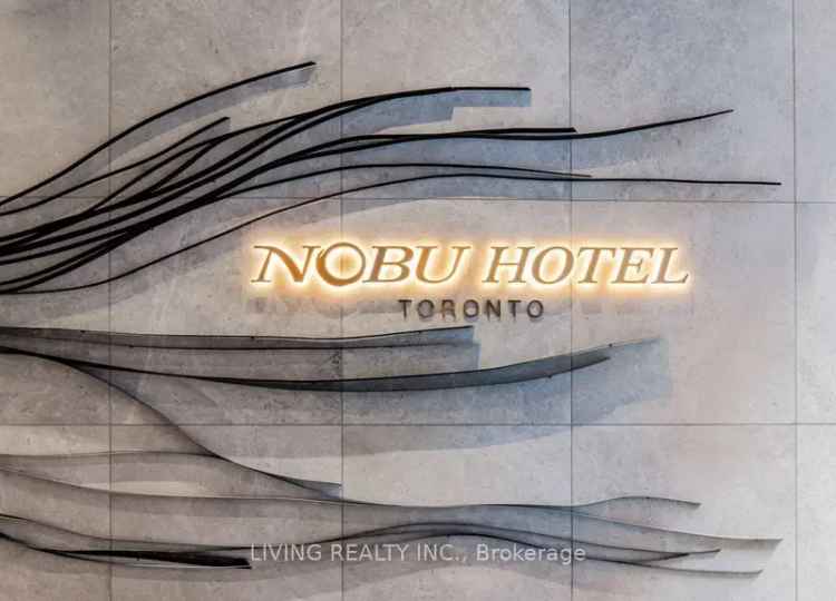 Nobu Residences Toronto 1+Den Condo April 1st