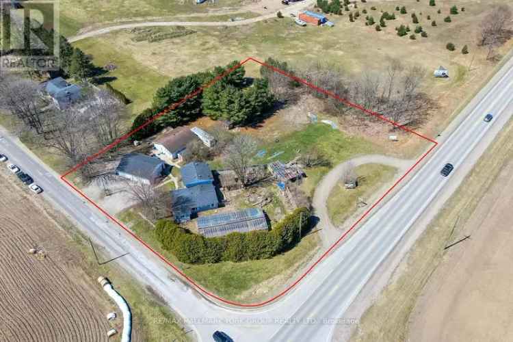 Springwater Commercial Property 1.36 Acres Corner Lot with Detached House Garage Workshop