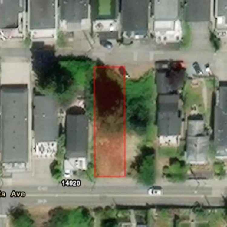 Ocean View Lot for Sale Near White Rock Pier