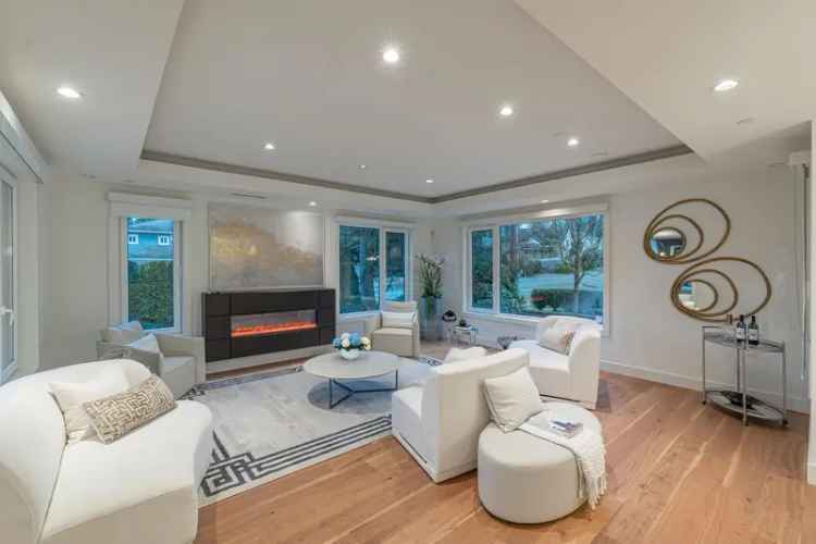 White Rock Ocean View Home: 5577 Sqft, 4 Ensuites, Dual Kitchens