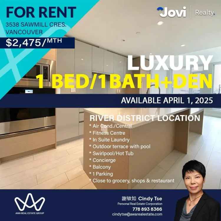 Luxury River District Condo 1 Bed 1 Bath