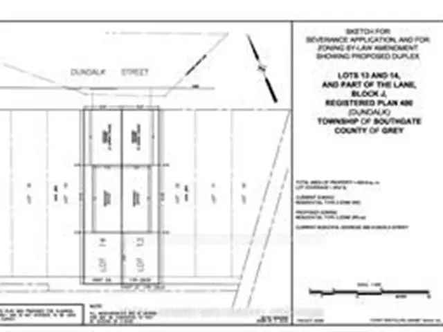 4-Unit Semi-Detached Duplex Rezoning Application