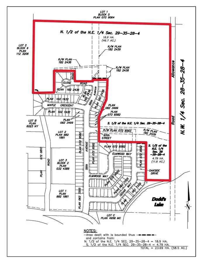 Land For Sale in Innisfail, Alberta