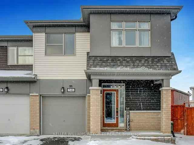 Townhouse For Sale in 546, Roundleaf Way, Ottawa, Ontario