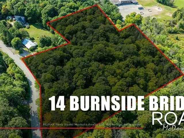 Stunning 4.09 Acre Building Lot near Parry Sound