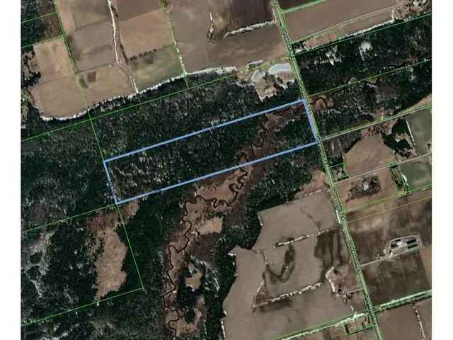 47.5 Acres with Pefferlaw Brook Perfect Getaway Land Maple Farming