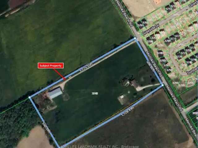 14 Acres Farmland with Farmhouse and Barn Near New Subdivisions