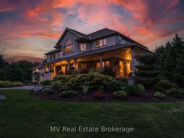 6-Bedroom Fergus Estate Home 15 Acres Updated Kitchen Large Garage