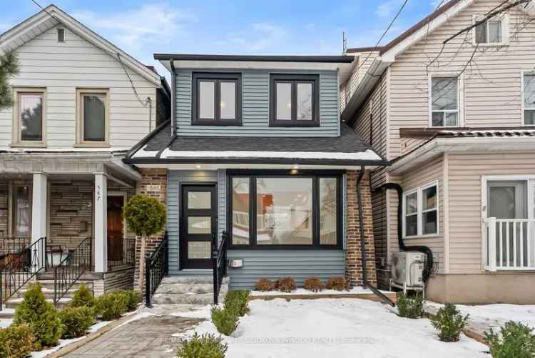 Gorgeous Bloor West Village Home 3 Beds 3 Baths Detached Lane Parking