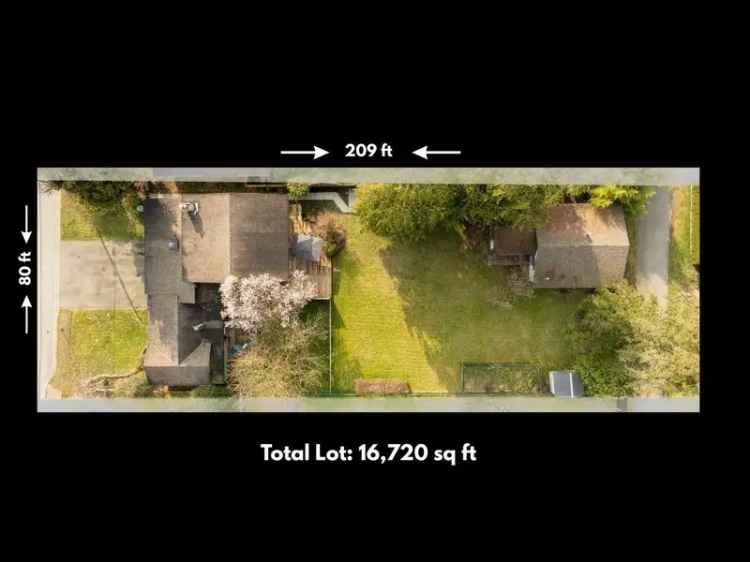 Coquitlam West Development Opportunity 16720 sq ft Lot
