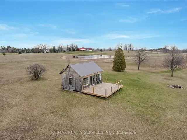 96 Acre Farm with Workshop, Bank Barn, 2 Houses & Toronto Skyline Views