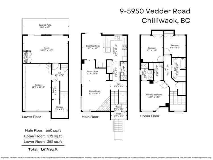 Buy Townhouse in Vedder Crossing with 3 Bedrooms and Modern Upgrades