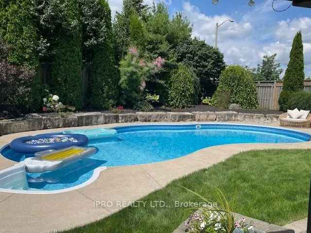 Orangeville Family Home with Inground Pool and Finished Basement