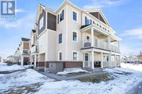 Buy House in New Barrhaven - Stunning End Unit Townhome with Modern Features