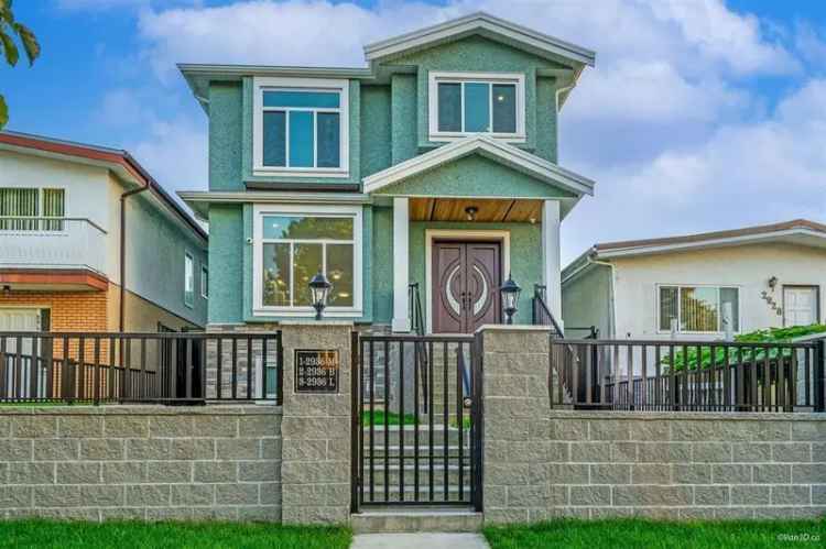 Luxury 3-Level Home with Legal Suite and Laneway House