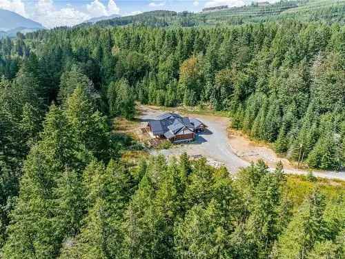 Riverfront Log Home on 31 Acres in Nanaimo