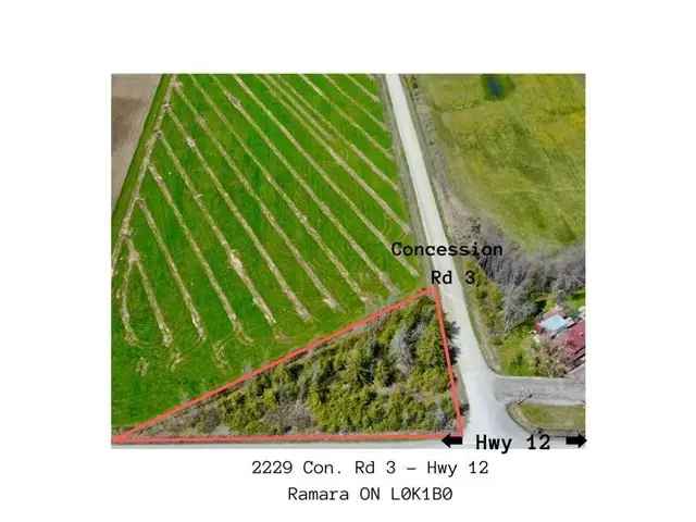 Land For Sale in Ramara Township, Ontario