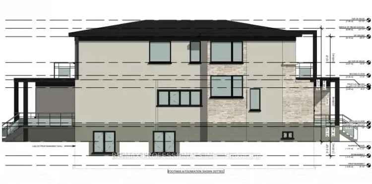 Lakeview South Mississauga Building Lot New Build Architectural Drawings
