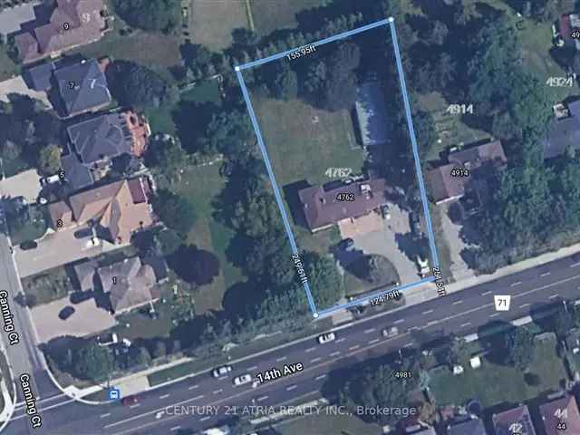 Markham Redevelopment Lot 34848 Sqft Flat Land Investment Opportunity