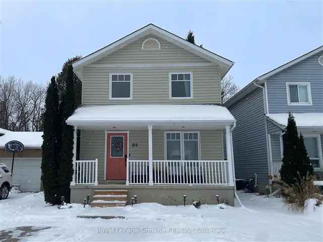 Charming 2-Storey Home Backing Onto Collingwood Trails