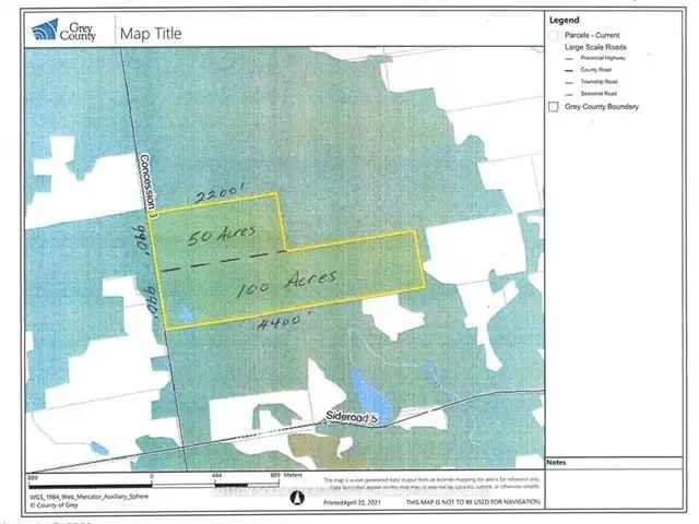 50 Acre Wooded Parcel Near Owen Sound Hunting Recreation Home Building